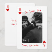 king Of My Heart Personalized Photo  シーズンカード (正面/裏面)