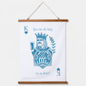 King of My Heart Playing Card  吊り下げ型タペストリー (正面)