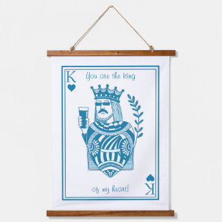 King of my Heart Wood Topped Wall Tapestry  吊り下げ型タペストリー