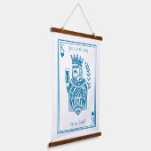King of my Heart Wood Topped Wall Tapestry  吊り下げ型タペストリー (傾斜あり)
