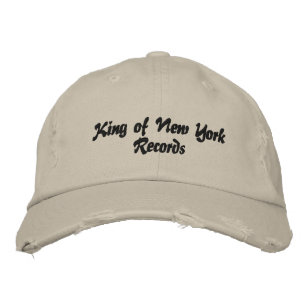 King of New York Records hat (10インディアン) 刺繍入りキャップ