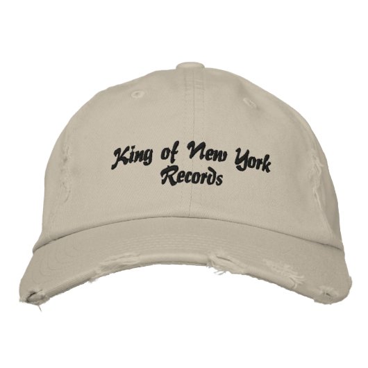 King of New York Records hat (10インディアン) 刺繍入りキャップ (正面)