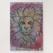 King of Pink Original Watercolour ジグソーパズル (縦)