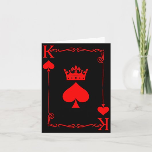 King Of Spade Game Black History Playing Card Men  カード (正面)