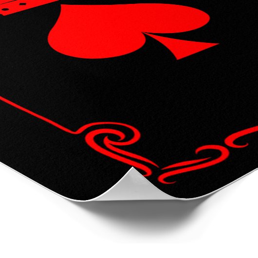 King Of Spade Game Black History Playing Card Men  ポスター (角)