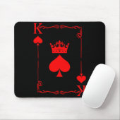 King Of Spade Game Black History Playing Card Men  マウスパッド (マウス)