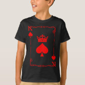 King Of Spade Game Black History Playing Card Men  Tシャツ (正面)