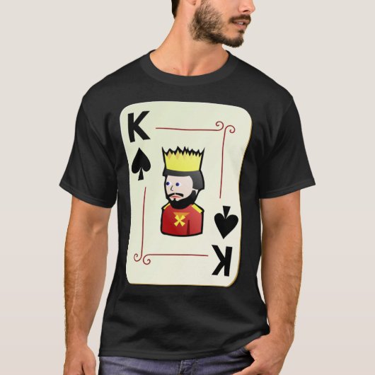 King Of Spades Deck Of Cards Halloween Costume Tシャツ (正面)