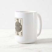 King of Spades — Regal Black & Gold コーヒーマグカップ (正面右)