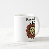 King of Strength – Geometric Lion Mug コーヒーマグカップ (正面右)