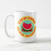 King Of Summer Juicy Watermelon  コーヒーマグカップ (左)