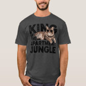 King of the Apartment Jungle Maine Coon Oversized Tシャツ (正面)