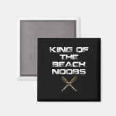 King Of The Beach Noobs Video Game Shirt  マグネット (正面/裏面)