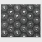 King of the Dead：ダークゴシック王室のシジルブラック ラッピングペーパー (フラット)