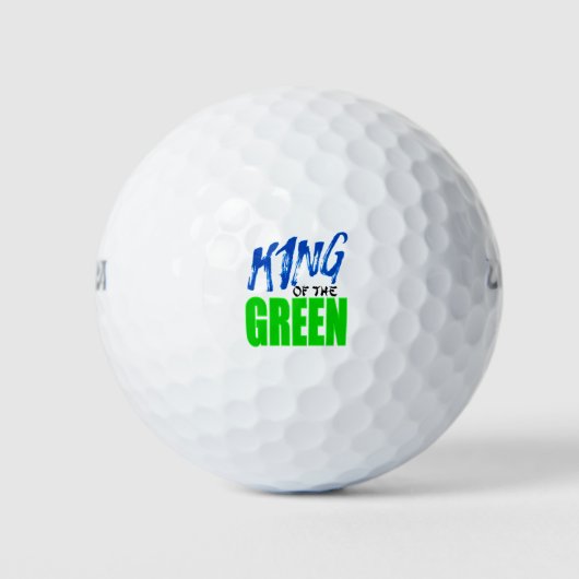 king of the green dark green ゴルフボール (正面)