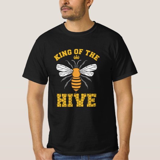 King of the HIVE Beekeepers Bee love whisperer Tシャツ (正面)