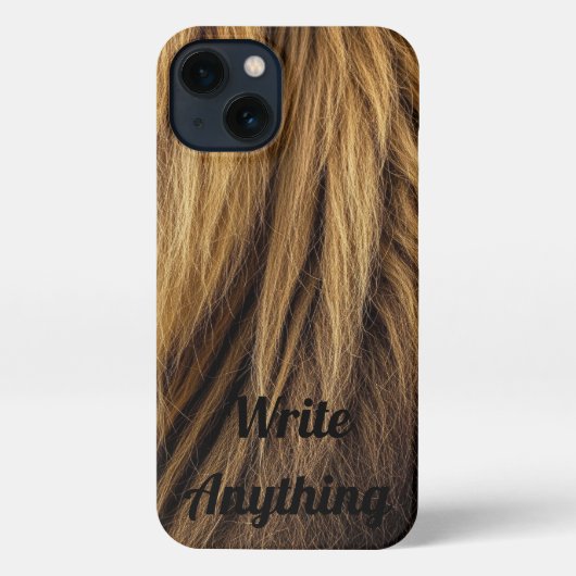 King of the Jungle Fur Texture Phone Case  iPhoneケース (裏面)