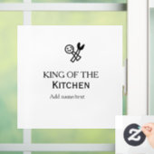 King of the kitchen chef cooking add name crown ha ウィンドウサイン (ホーム)