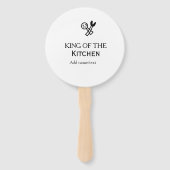 King of the kitchen chef cooking add name crown ha ハンドファン (正面)