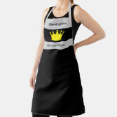 King of the kitchen name crown grey エプロン (インサイチュ)