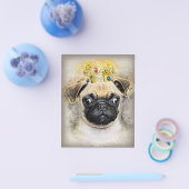 King Of The Pug Dogs,おもしろい犬,Pug Lover Gift チラシ (シングル)