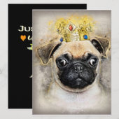King Of The Pug Dogs,おもしろい犬,Pug Lover Gift メニュー (正面/裏面)