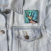 King Of The Wood /// Hirsch / Deer Button Pin 缶バッジ (インサイチュ)