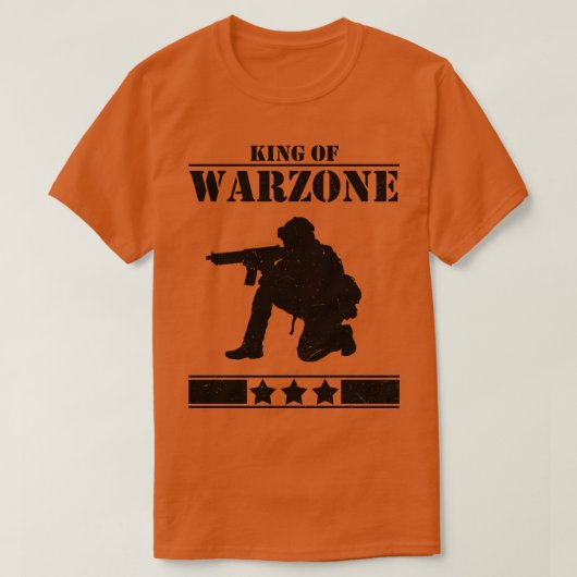 King Of Warzoneゲーム Tシャツ (デザイン正面)