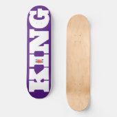 KING OFFICIAL 8 1/4" スケートボードデッキ (正面)