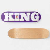 KING OFFICIAL 8 1/4" スケートボードデッキ (横)