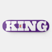 KING OFFICIAL 8 1/4" スケートボードデッキ (横)