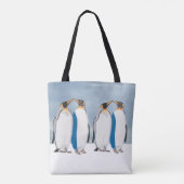 King Penguin Pair Kissing トートバッグ (裏面)