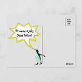King Penguins Funny Birthday Postcard ポストカード (裏面)