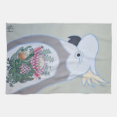 King Protea Tattoo Tea Tautoとコッカトゥー キッチンタオル (横)