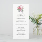 King Protea Water Color Botanicalのメ結婚ニュー メニュー (スタンド正面)