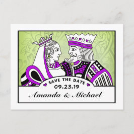 King & QueenトランプDate PostCardを保存 案内ポストカード