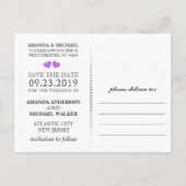 King & QueenトランプDate PostCardを保存 案内ポストカード (裏面)