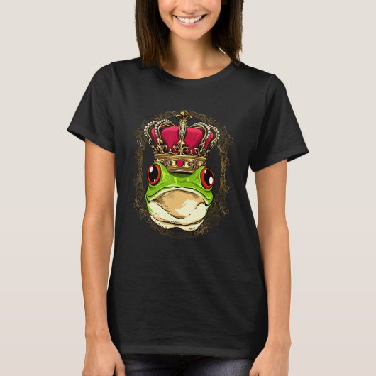 King Queen Frog Toad Princess Amphibian Animal Fro Tシャツ (正面)