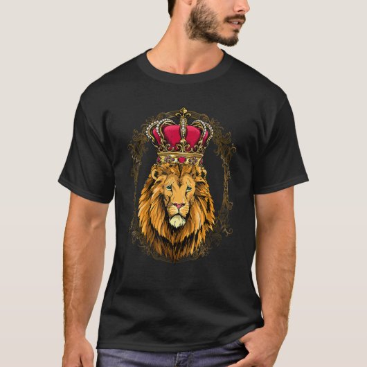 King Queen Lion Princess Wild African Animal Lion Tシャツ (正面)