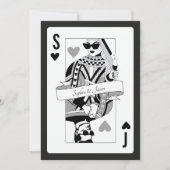 King Queen Playing Card Invitation 招待状 (正面)