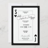 King Queen Playing Card Invitation 招待状 (裏面)