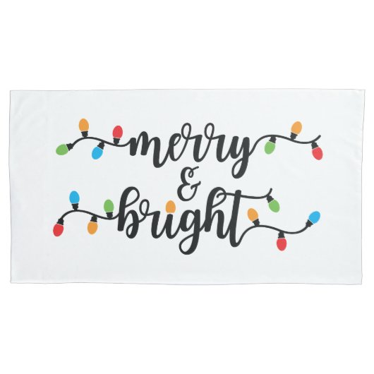 King Size Merry & Bright Pillowcase Set 枕カバー (正面左)