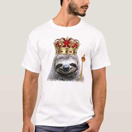 King sloth T-shirt Tシャツ (正面)