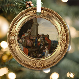 King Solomon Queen of Sheba Biblical Jesse Tree メタルオーナメント