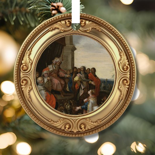 King Solomon Queen of Sheba Biblical Jesse Tree メタルオーナメント