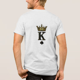 King Spade K – Minimal Couple Matching Design トライブレンドＴシャツ
