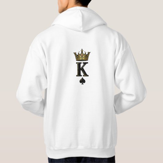 King Spade K – Minimal Couple Matching Design パーカ (裏面)