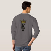 King Spade K – Minimal Couple Matching Design Tシャツ (裏面フル)