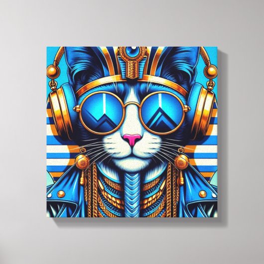 KING TUT PERSIAN CAT COOL 9 キャンバスプリント (正面)