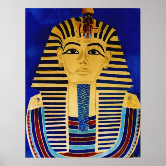 King Tut Tutankhamun Ancient Egypt Art Print ポスター (正面)